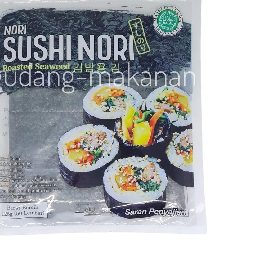 

➾ Sushi Nori Halal isi 50 lembar ♬