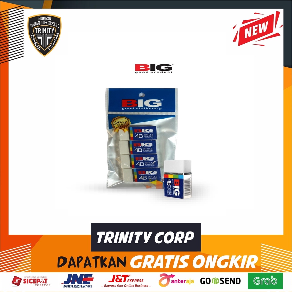 

Penghapus Eraser BIG Putih Besar ER-9241 Per Pcs