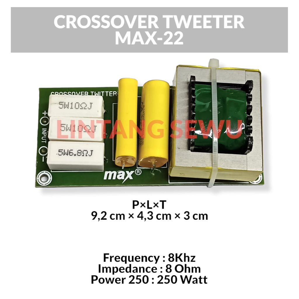 CROSSOVER TWEETER CROSS OVER TWITER DENGAN KOMPONEN AUDIOPHILER AUDIOPILER KROSOVER TWITER