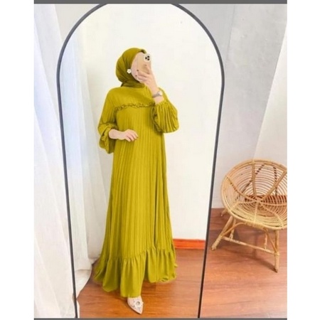 Baju Gamis Kondangan Wanita Terbaru Dress Muslim Muslimah Undangan Pesta Pernikahan Cewek Elegan Cew