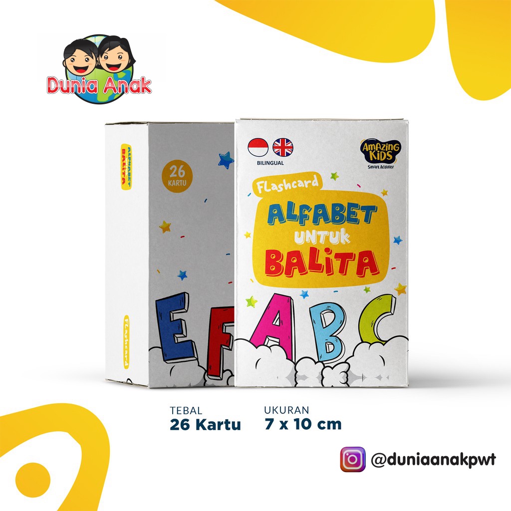

Flashcard Amazing Card Alfabet dan Sayur Untuk Balita