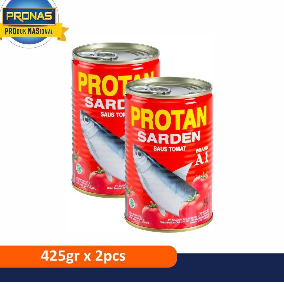 

⚡COD⚡ PROTAN Sarden dalam Saus Tomat 425 g Bundling 2 pcs