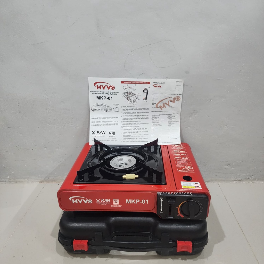 kompor portable myvo kompor portable gas kompor camping kompor travelling myvo dengan tas dan bisa ke LPG 3kg