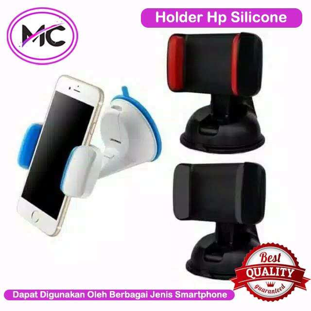 Holder Hp Mobil Silicone Sucker Dudukan Handphone Car Universal Phone Stand Hold Aksesoris Dashboard