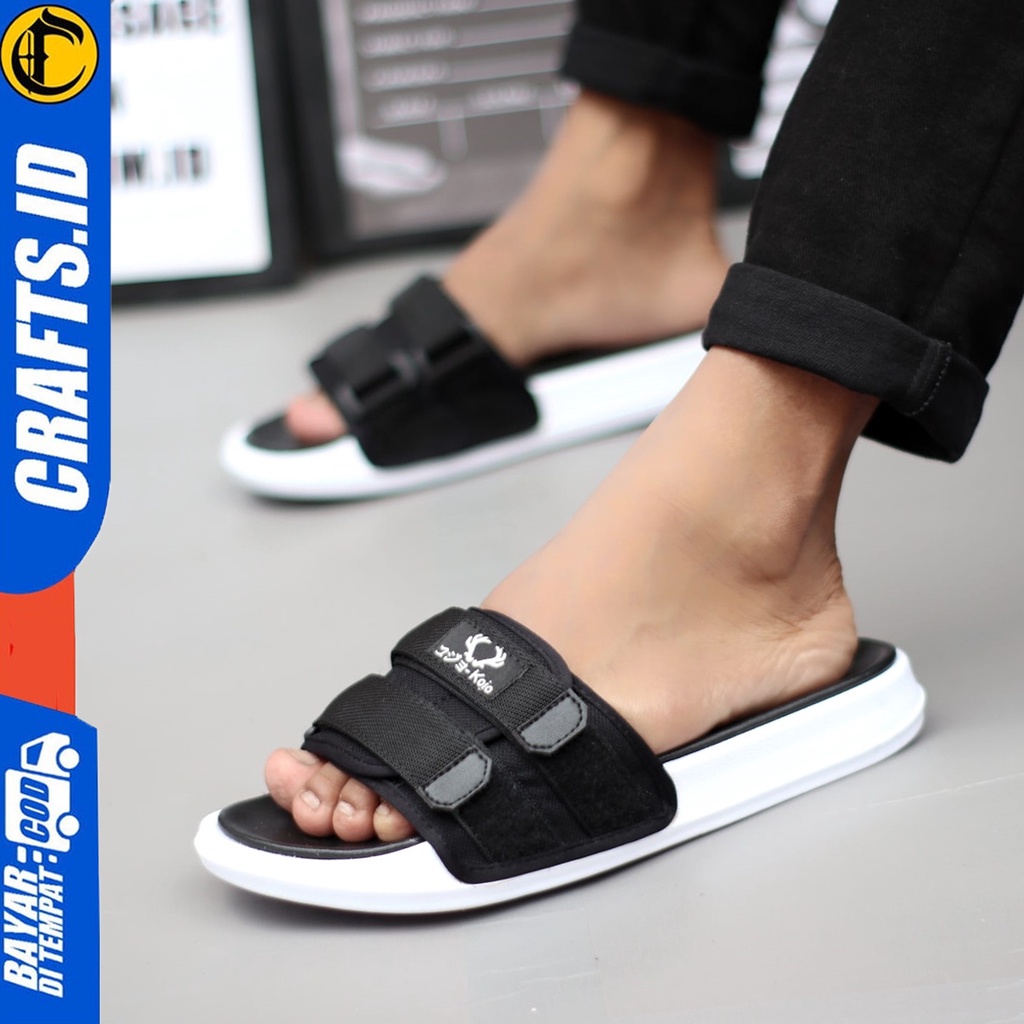 Sandal Slide Pria Sendal Casual Slop Ringan Travelling Crafts Lillard