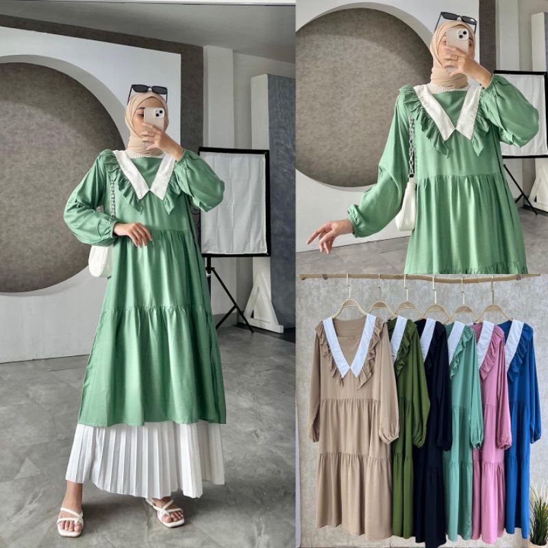 LONG TUNIK KOREA TUNIK RAYON PREMIUM TUNIK VINTAGE