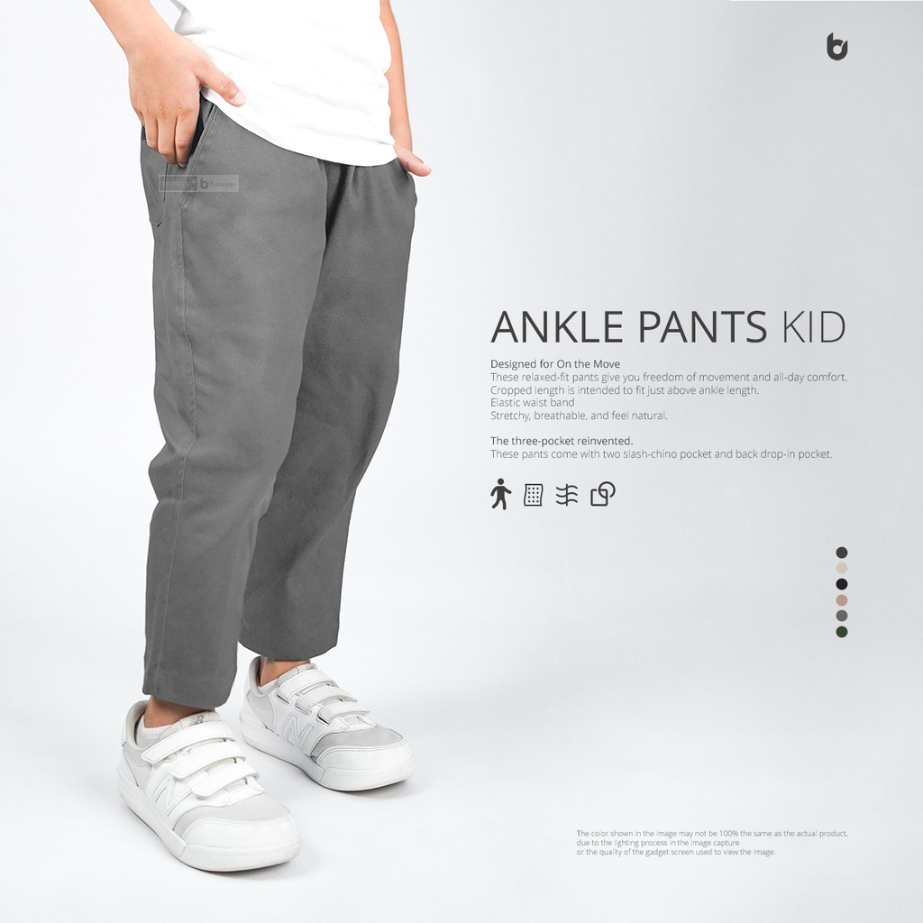 Celana Sirwal Anak Ankle Pants Kids Bunayya Sunnah Clothing