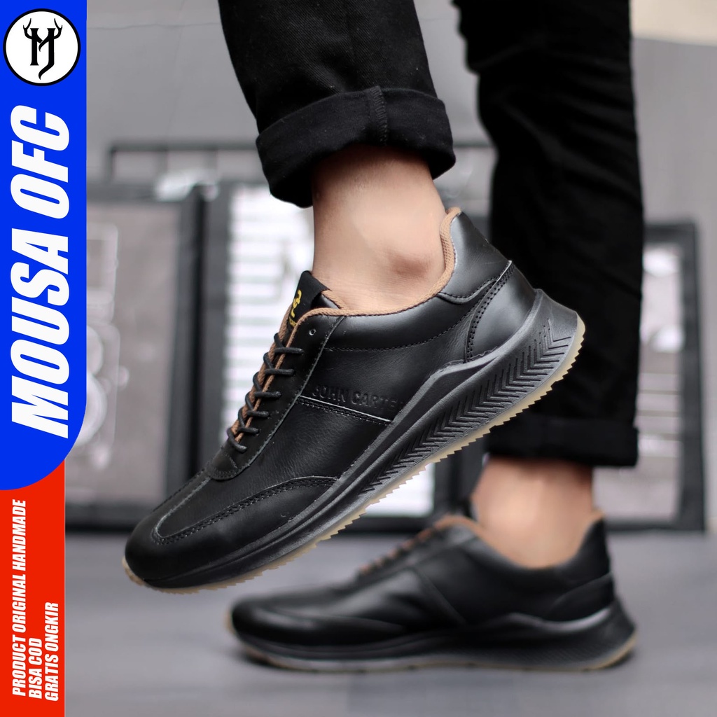 Sepatu Sneakers Casual Bot Pria Original Sepatu Kerja Kulit Asli Mousa Bina