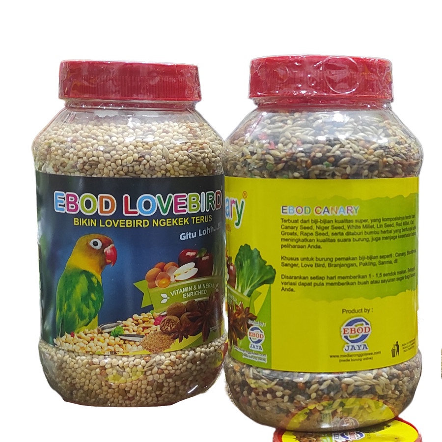 Ebod LoveBird Toples Pakan Burung Love Bird Ebod Milet Ebod LoveBird