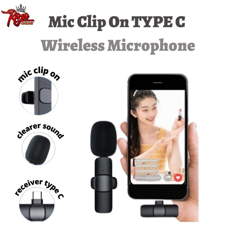 KT10 - Wirelles Microphone Clip On Mobile Clear Voice Recorder BMOT