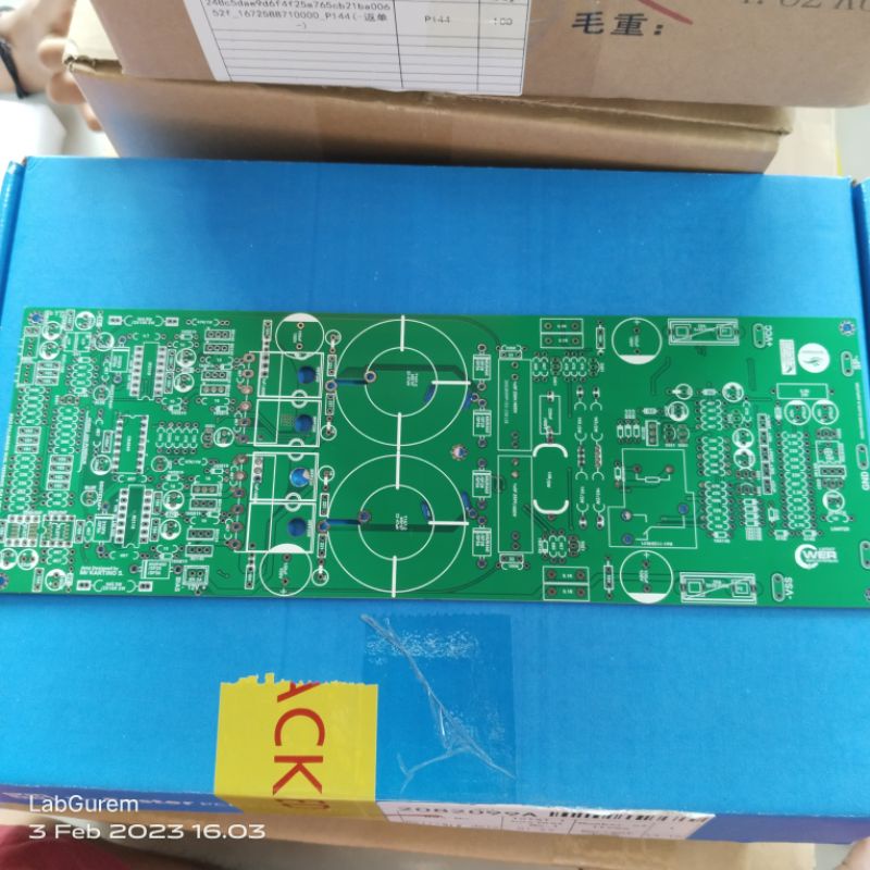 Titip Cetak Pcb Fyber dobel layer throughole