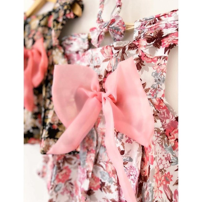 Lilyrose Pita Kaca Dress Premium Katun Jepang Baju Bayi Baju Setelan