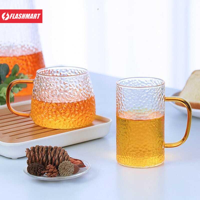 Flashmart Gelas Cangkir Minum Hammer Pattern 300ml - JJ916