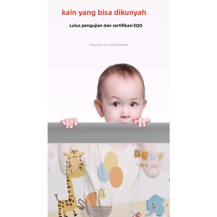 Baby Bedrail Bedguard Fence Pembatas Pengaman Pagar Kasur Ranjang Tempat Tidur Anak Bayi Bed Rail Safety Guard