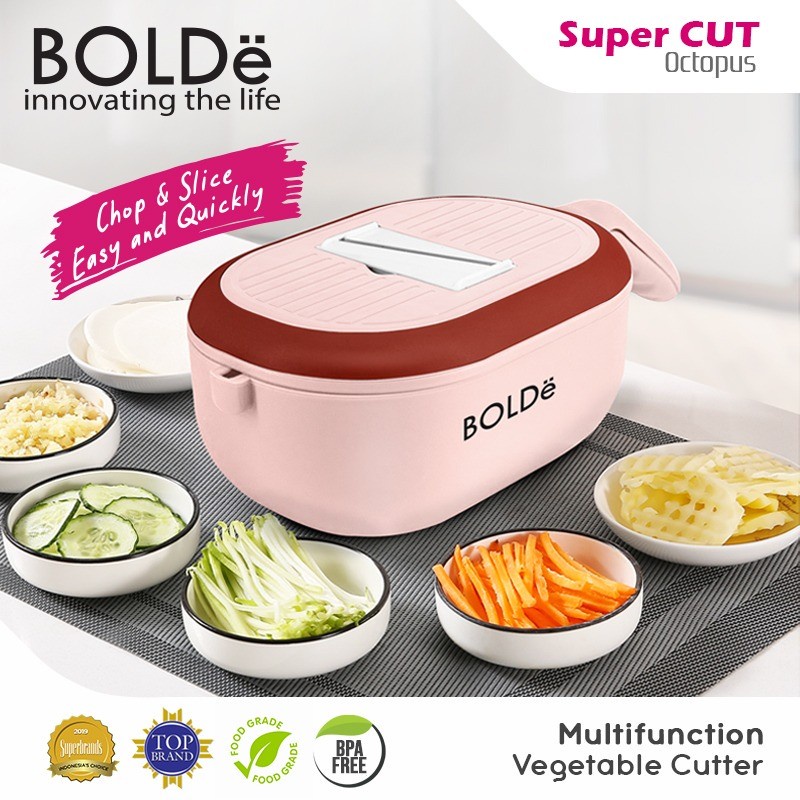 BOLDe Super Cut Octopus - Slicer Serutan Pemotong Sayur dan Buah Serbaguna