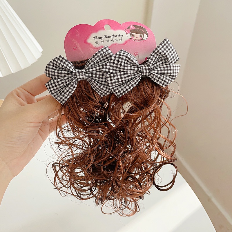 NEW (1 set 2 pcs) Set Rambut palsu anak perempuan model jepitan