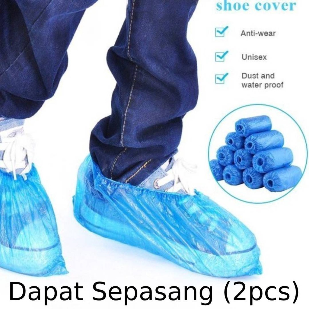 Cover shoes plastik sarung sepatu disposable APD shoe cover