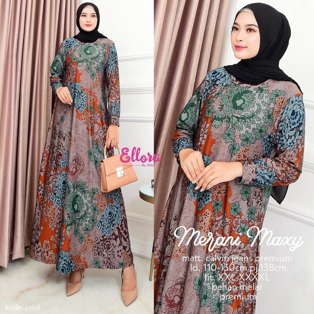 Merani Maxy Venya Maxy Gamis Jumbo LD 130cm  Gamis Calvin Jeans Jumbo Gamis Motif Batik Super Jumbo xxxxl Gamis Calvin Jeans Gamis Batik Jumbo Venya Maxy Gamis Motif Batik Gamis Seragaman Pengajian Gamis Lebaran Camry Dress Muslim Jumbo