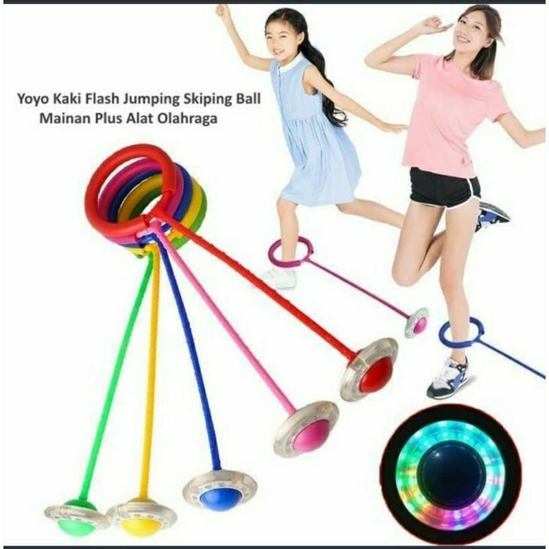 Mainan Hulahup Kaki Lampu Nyala Hula Hoop Jumpball Yoyo Flash - YS Shop