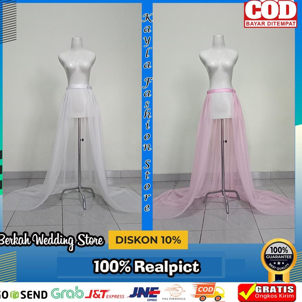 BIG SALE Ekor Gaun pengantin Tile Polos/Ekor Tile Gaun Pengantin/Ekor Kebaya
