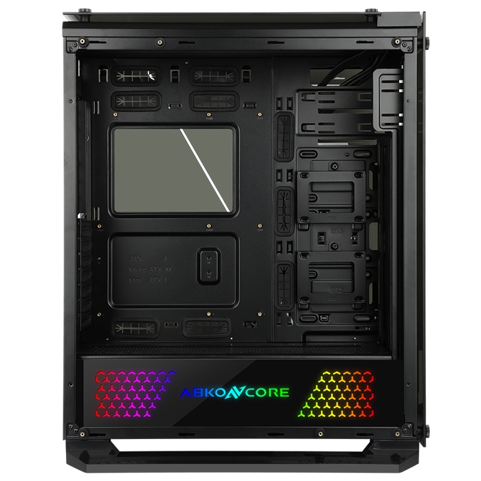 CASE ABKONCORE TENGRI 650 ATX | 6x Temper | PSU Cover LED | 3Fan