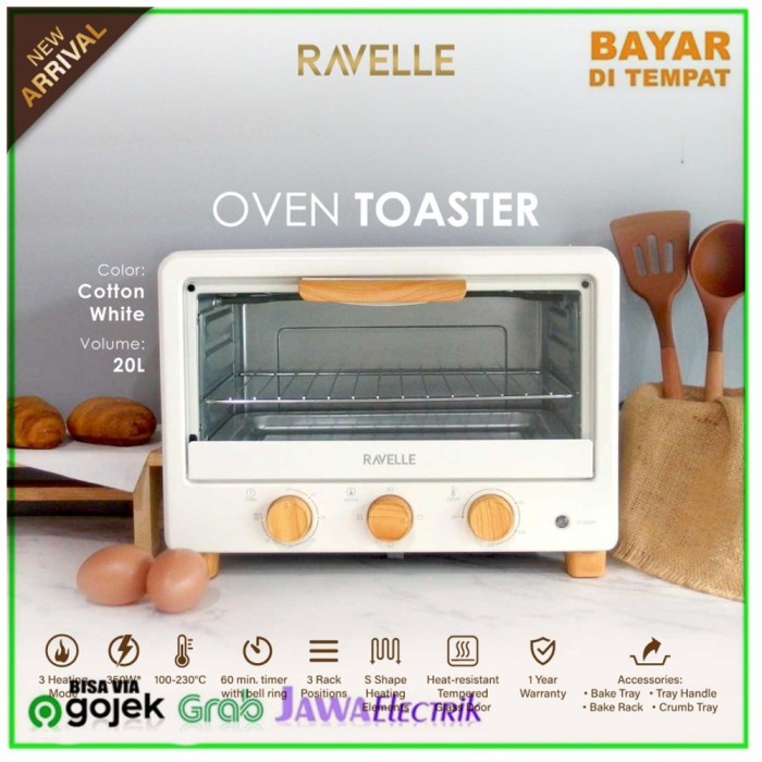 Oven Ravelle Oven Listrik Toaster 20Liter Korean Oven Toaster Design Modern