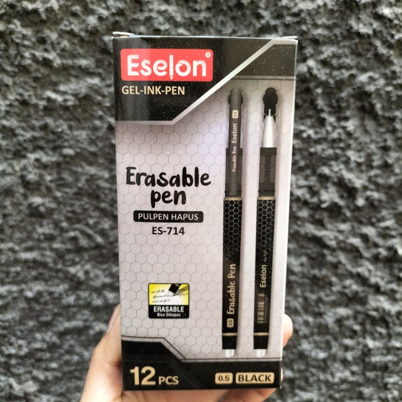 [LUSIN/12PCS] Pen+Penghapus ESELON ES714