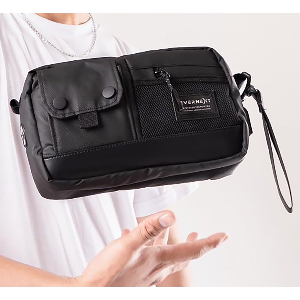 Clutch Hand Bag Tas Tangan  Pria Wanita Waterproof Tas Sling Pouch Bag Anti Air Hand Bag Kasual Keren Premium