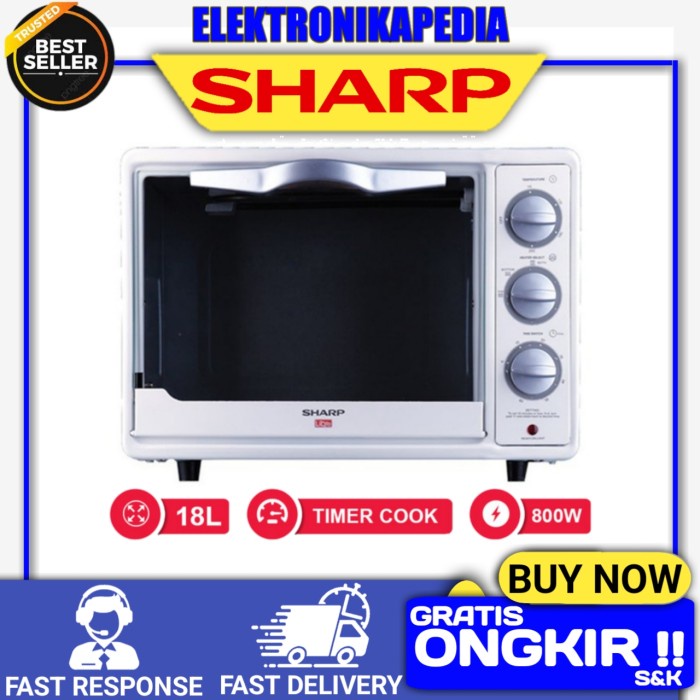 SHARP OVEN TOASTER LISTRIK 18 LITER EO-18L EO 18L SHARP ELECTRIC OVEN