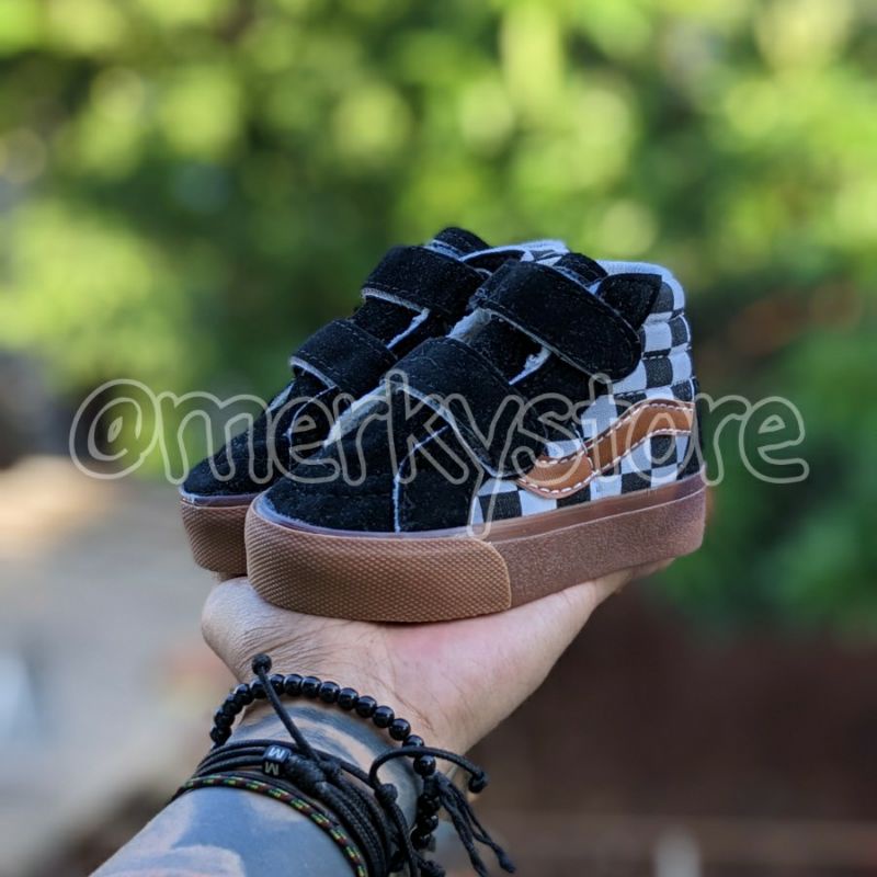 SEPATU ANAK LAKI LAKI VANS SK8HI CATUR SOL GUM PEREKAT