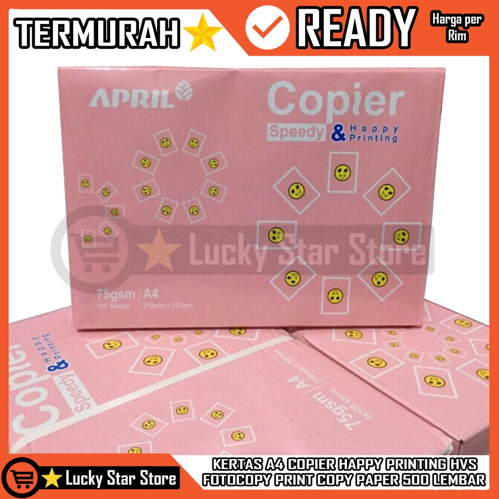 

Kertas A4 75 Gsm Copier Happy Printing 75gsm 1 Rim 500 Lembar Paper Cetak Printer Fotocopy Print Copy Paperline F4 One Paperone Sidu Ivory Buku Karton Carton Putih Doff Tebal Halus Hvs