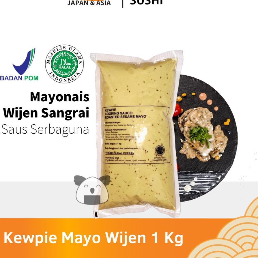 

COD☑️KEWPIE Cooking Sauce Roasted Sesame Mayo 1 Kg │ Mayonnaise Wijen Sangrai