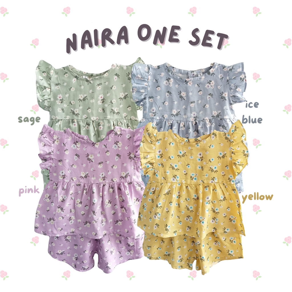 setelan rayon anak perempaun 1-3 tahun baju rumah rayon anak perempuan daster anak bayi cewek  NANA NAIRA RAYON SET