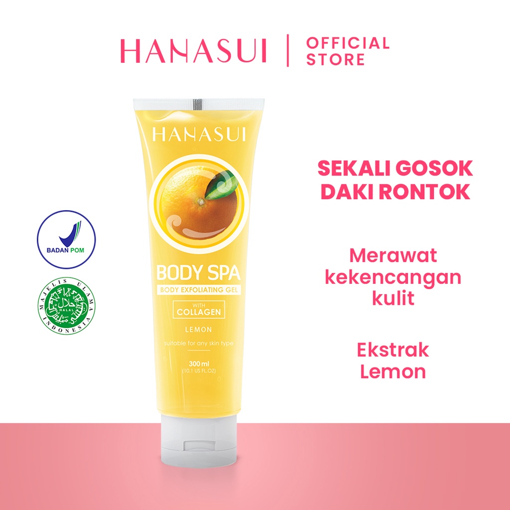Hanasui Body Spa Exfoliating Lemon/ Body Spa Murah/ Body Spa Viral