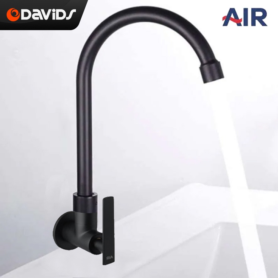 Keran Dapur Kran Leher Angsa Cuci Piring Sink Stainless A5P BL