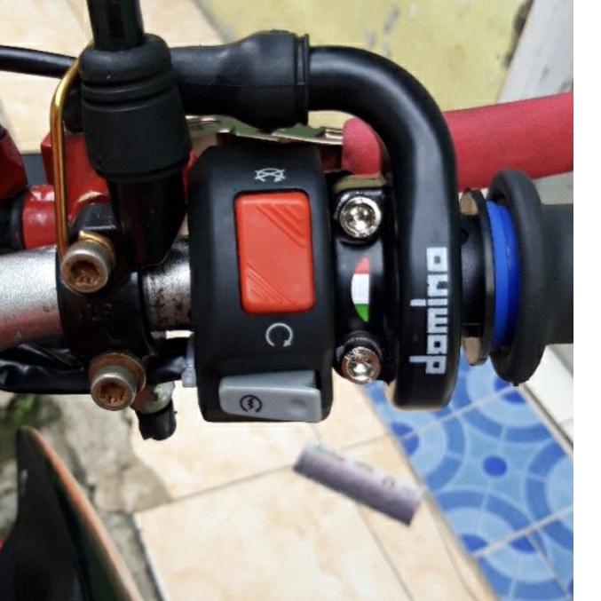 ➴ Gas Spontan Domino 2 kabel Gas Spontan crf 150 KLX plus Saklar on off Starter KTC ☋