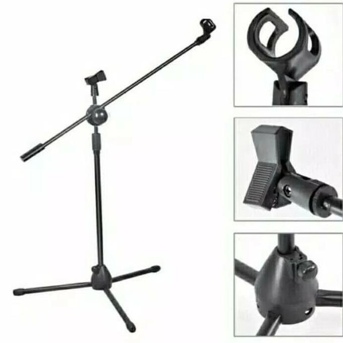 STAND MIC BERDIRI LANTAI-TIANG MICROPHONE BERDIRI