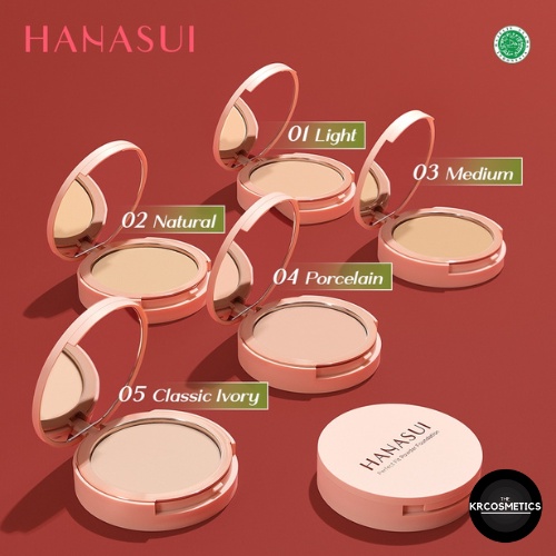 Hanasui Perfect Fit Powder Foundation bedak padat 12,5 gr