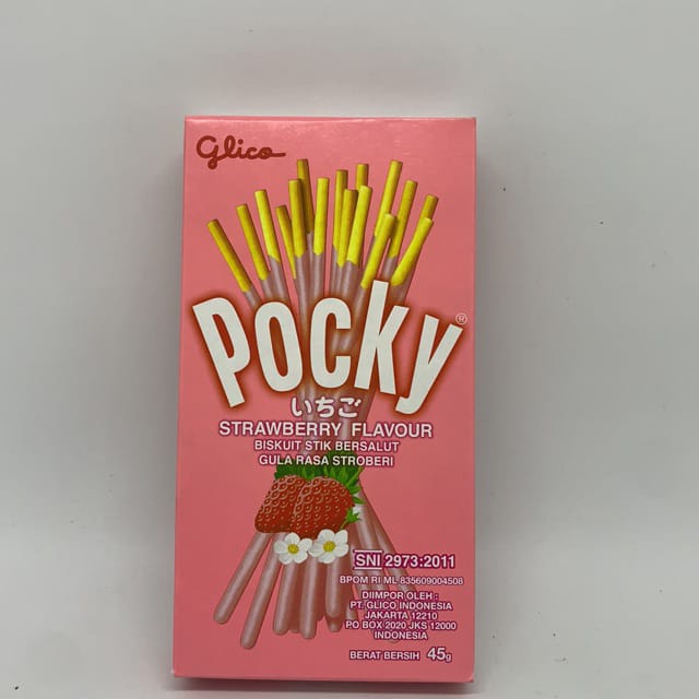 

Pocky Stick/Pocky kiloan/Pocky love/Pocky mini/Pocky strawbery/Pocky/Pocky cokelat/Pocky cookies/Pocky double choco/Glico Pocky