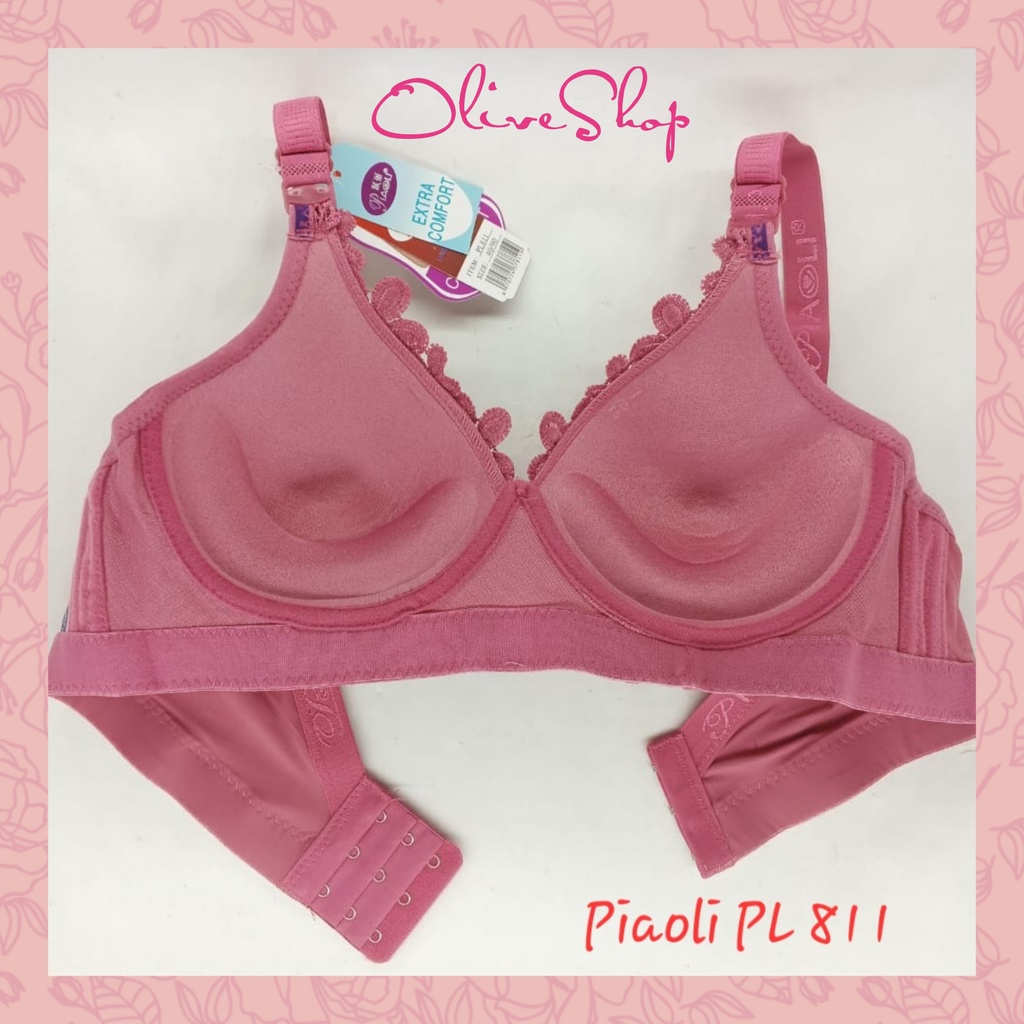 OliveShop ❤ BH PUSH UP BRA WANITA IMPORT PIAOLI BUSA CUP BESAR JACQUARD RENDA BAGUS PL 811