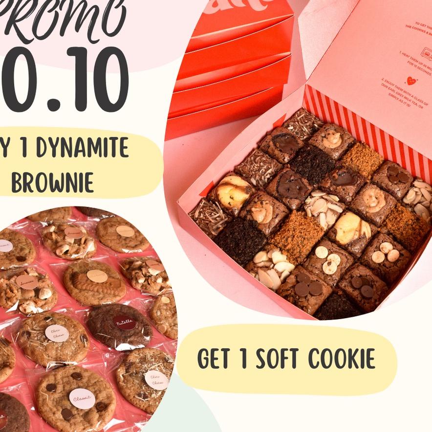 

► Cascara Cookies - Promo Buy 1 Fudge Brownies Get 1 pc Soft Cookies ➬