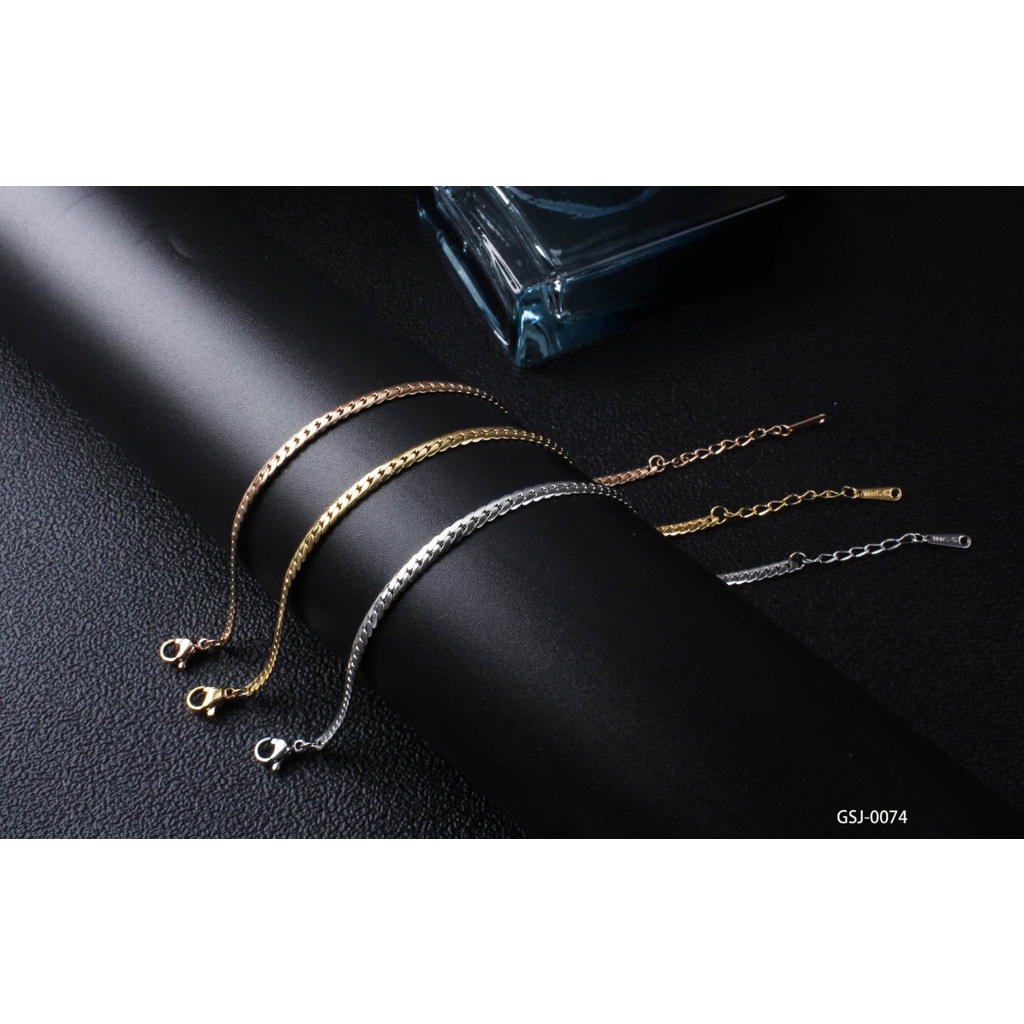 Set Titanium Perhiasan Kalung Dan Gelang Fashion Jewelry  161/0074