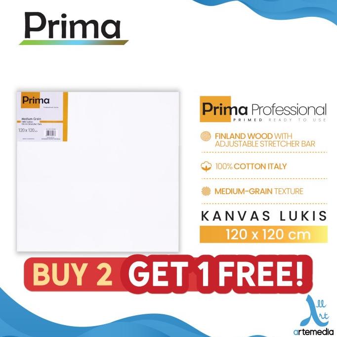 

Kanvas Lukis Prima Professional 120x120cm Cotton Canvas