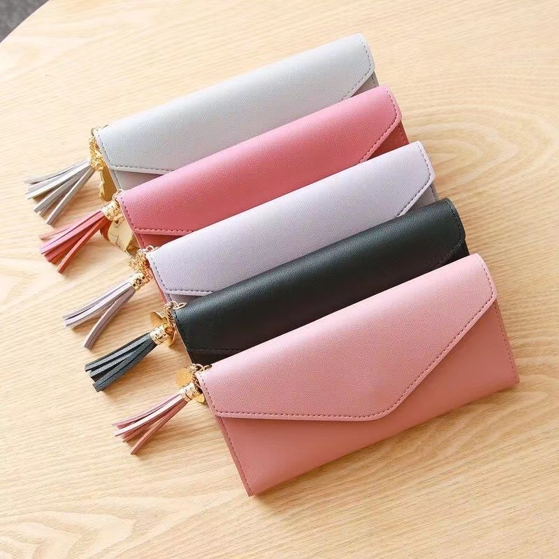 TASBLUE Dompet Panjang Lipat Wanita Multifungsi Dompet Lipat Panjang 8802 Dompet Fashion Dompet Wanita Impor Dompet Panjang Fashion Wanita Korea