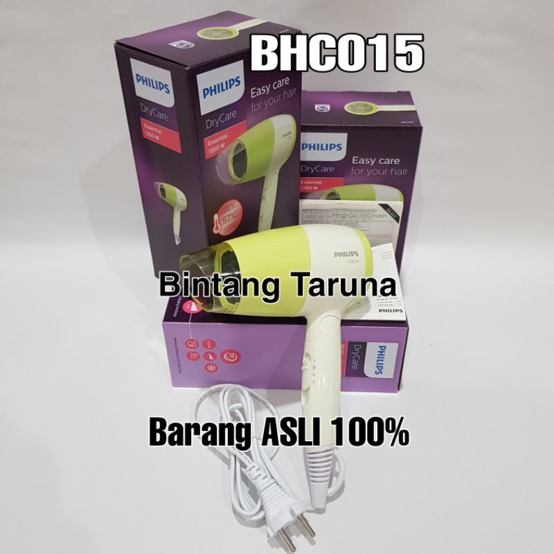 Hair dryer Philips BHC015 Pengering Rambut Philips BHC015 DryCare Philips BHC015 Hairdryer Philips