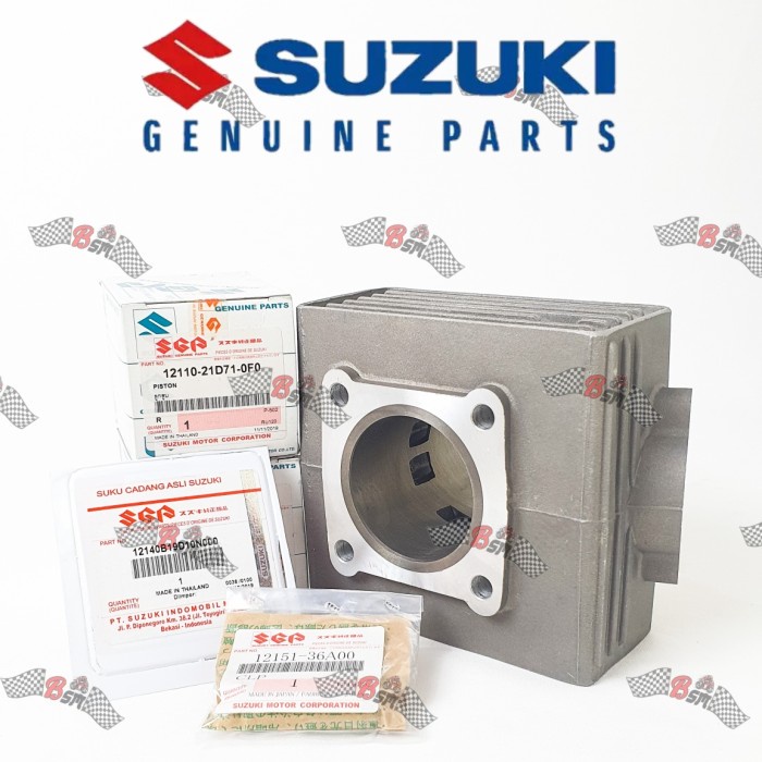 Cylinder Block Seher Satria 120 R 2 Tak Original Suzuki Thailand - Set