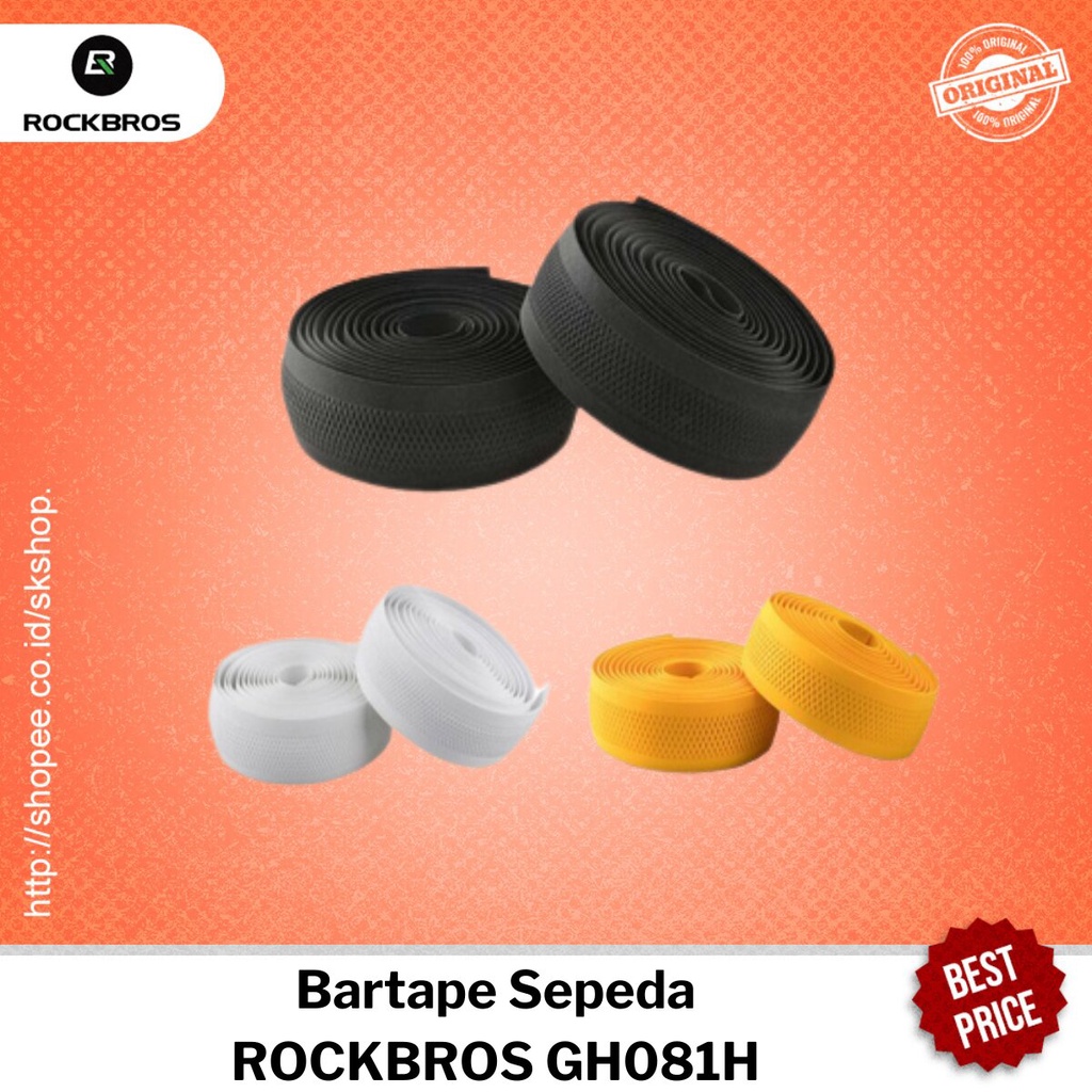 Bartape Sepeda Handlebar Rockbros GH081H Road Bike Cycling Handle Bar Dropbar Tape Wrap Strap Litesk