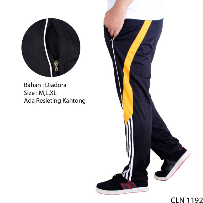 Celana Training Pria Panjang Sport Pants Terbaru CLN 1201 - CLN 1192, M (E8A2) Pria Wanita Promo Pre