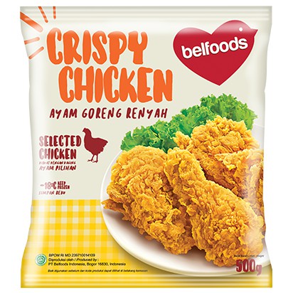

FROZEN FOOD BELFOODS CRISPY CHICKEN 500GR CRISPY FRIED CHICKEN - DISASS JOGJA