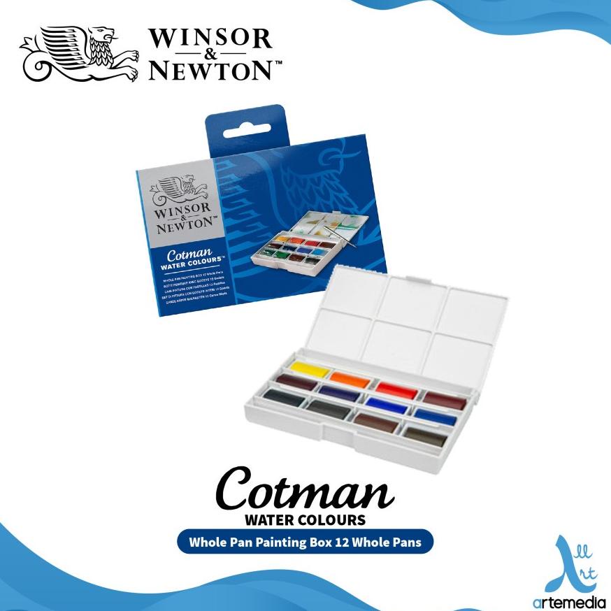 

Cat Air Winsor & Newton Cotman 12 Whole Pan Painting Watercolor Set